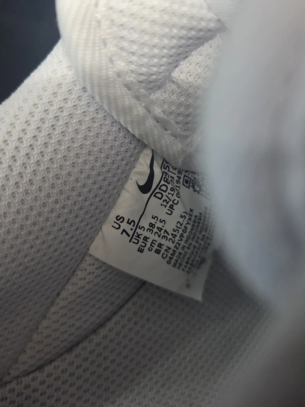 Nike Air Force 1 Low All-White Sneakers - Picture 8 of 8